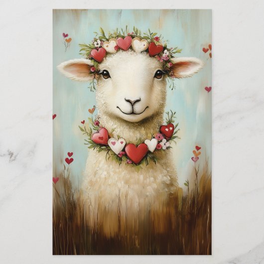 スウィート春ラムフローラハートCH6スクラップブック紙 (正面)