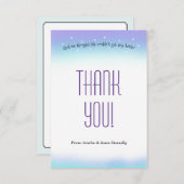スウィート気持ちベビーシャワーサンキューカード サンキューカード (正面/裏面)