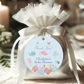 スウィート海ブルーシーフレンズ赤ちゃんシャワー フェイバータグ