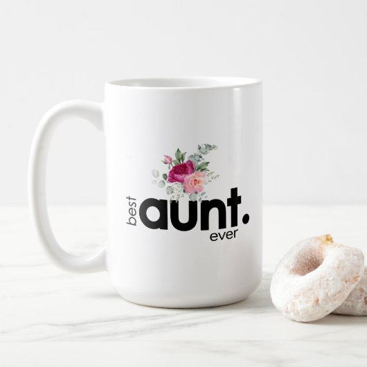 スウィート牡丹最高の叔母エバー15ozコーヒーマグ コーヒーマグカップ (ドーナツ)