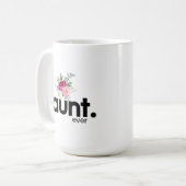 スウィート牡丹最高の叔母エバー15ozコーヒーマグ コーヒーマグカップ (正面左)