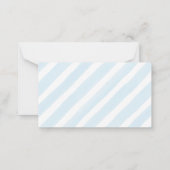 スウィート男の赤ちゃんクレメンチンボーイオムツラッフル ノートカード (裏面)