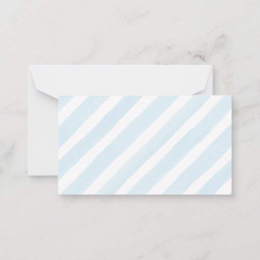 スウィート男の赤ちゃんクレメンチンボーイオムツラッフル ノートカード (裏面)