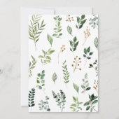 スウィート男の赤ちゃんサファリベイビーシャワー 招待状 (裏面)