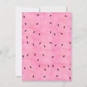 スウィート男の赤ちゃんスイカベビーシャワー招待状 招待状 (裏面)