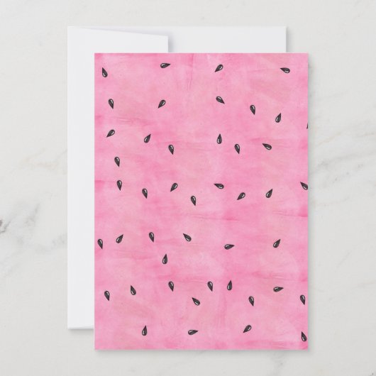 スウィート男の赤ちゃんスイカベビーシャワー招待状 招待状 (裏面)