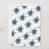 スウィート男の赤ちゃんゾウ赤ちゃんシャワー 招待状 (裏面)