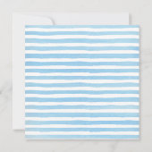 スウィート男の赤ちゃんバニーベビーシャワー招待状 招待状 (裏面)