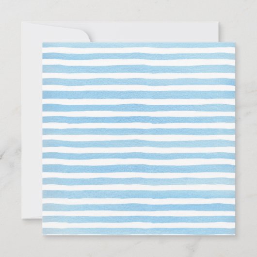 スウィート男の赤ちゃんバニーベビーシャワー招待状 招待状 (裏面)