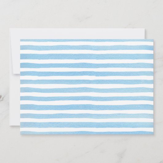 スウィート男の赤ちゃんバニーベビーシャワー招待状 招待状 (裏面)