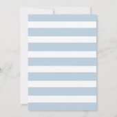 スウィート男の赤ちゃんバニーベビーシャワー 招待状 (裏面)