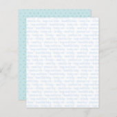 スウィート男の赤ちゃんブルースクラップブック紙 (正面/裏面)