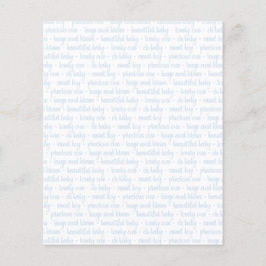 スウィート男の赤ちゃんブルースクラップブック紙 (正面)