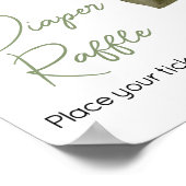 スウィート男の赤ちゃんボホアツおむつラッフル ポスター (角)