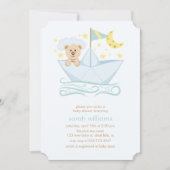 スウィート紙ボートベア 招待状 (正面)