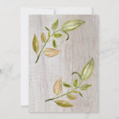 スウィート素朴エレファントブルーボーイベビーシャワー招待状 招待状 (裏面)