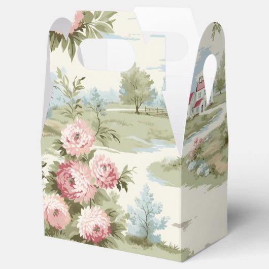 スウィート素朴カントリーホームフローラ風景 フェイバーボックス (オープン)