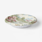スウィート素朴カントリーホームフローラ風景 ペーパーボウル (傾斜あり)
