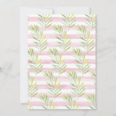 スウィート素朴モンキーガールベビーシャワー招待状 招待状 (裏面)