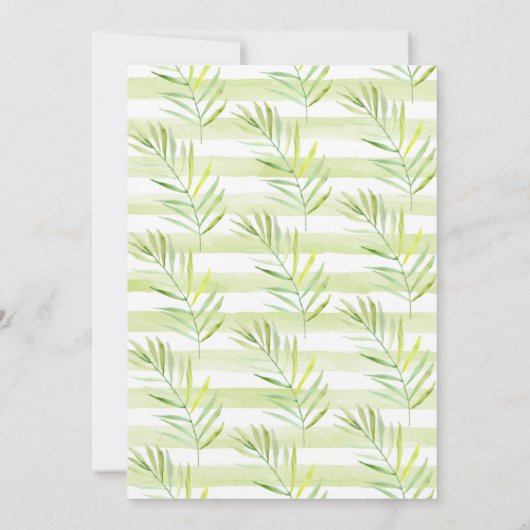 スウィート素朴モンキーボーイ赤ちゃんシャワー招待状 招待状 (裏面)