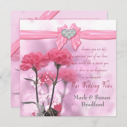 スウィート結婚アート再生招待状 招待状 (正面/裏面)