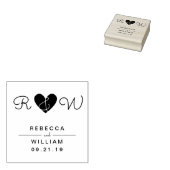 スウィート結婚シンプルの日付木印 ラバースタンプ (押印)