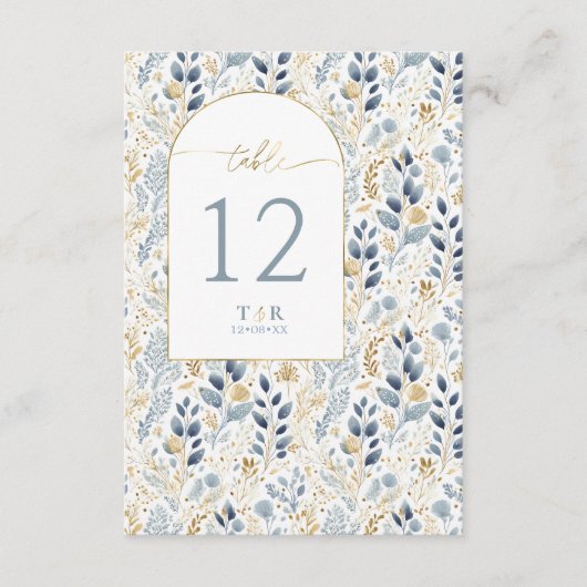 スウィート結婚フローラのテーブル番号ID1045 招待状 (正面)