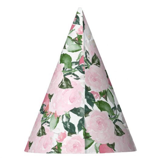 スウィート花模様誕生日 パーティーハット (裏面)