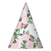 スウィート花模様誕生日 パーティーハット (左)