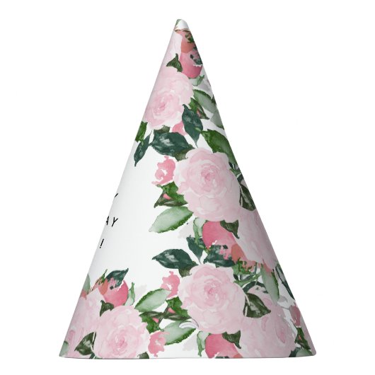 スウィート花模様誕生日 パーティーハット (右)