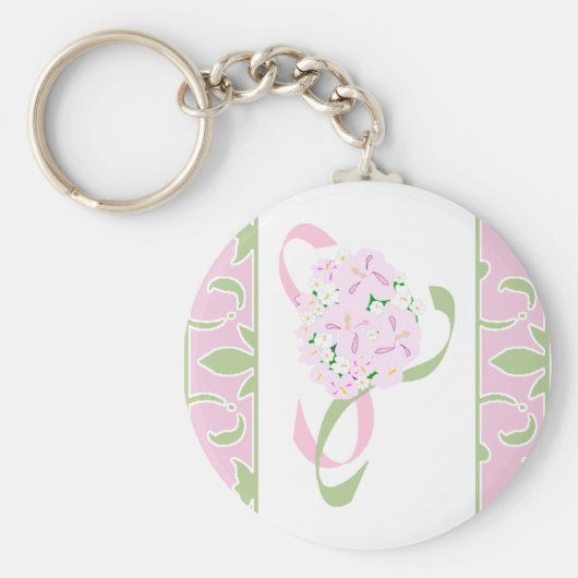 スウィート薄紫、マルガリタダマスクフビーフキーチェーン キーホルダー (正面)