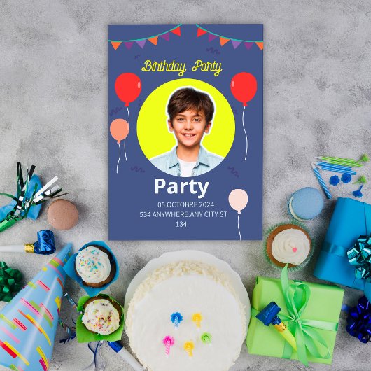 スウィート誕生日イラクリオン招待状 招待状