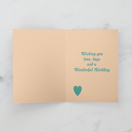 スウィート誕生日ガールグランドオジャーターカード カード (内部)