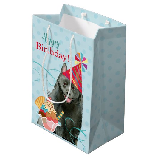 スウィート誕生日スキペルケ ミディアムペーパーバッグ (裏面アングル)