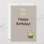 スウィート誕生日フラットカーカスタマイズド カード (裏面)