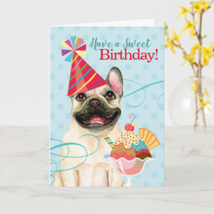 スウィート誕生日フランスのブルドッグ カード