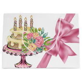 スウィート誕生日ラージ抱き枕 ラージペーパーバッグ (正面)