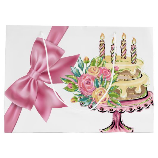 スウィート誕生日ラージ抱き枕 ラージペーパーバッグ (裏面)