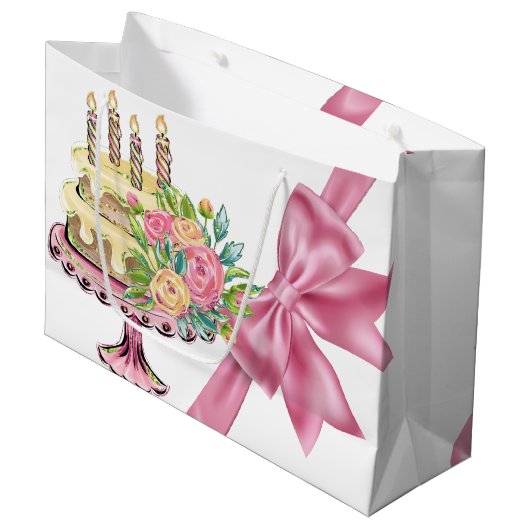 スウィート誕生日ラージ抱き枕 ラージペーパーバッグ (正面アングル)