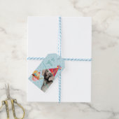 スウィート誕生日ワイマラーギフトラベル ギフトタグ (より糸付き)