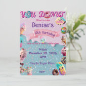 スウィート誕生日招待状 招待状 (スタンド正面)