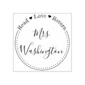 スウィート読ハートラブリターン先生の本 ラバースタンプ (インプリント)