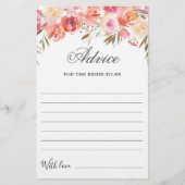 スウィート赤面フローラウェルウィッシュアドバイスカード (正面)