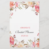 スウィート赤面フローラウェルウィッシュアドバイスカード (裏面)