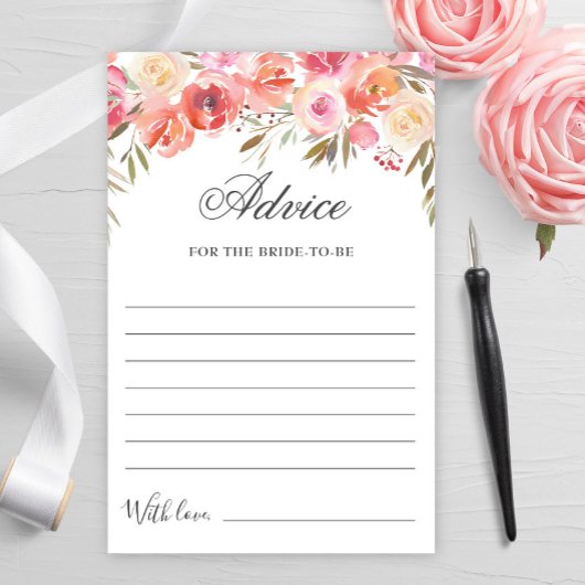 スウィート赤面フローラウェルウィッシュアドバイスカード