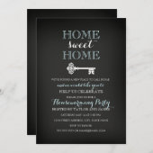 スウィート鍵シャルボード引っ越し祝いパーティー招待状 招待状 (正面/裏面)