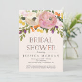 スウィート開花ブライダルシャワー招待カード 招待状 (スタンド正面)