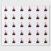 スウィート雪だるまハグマグ ラッピングペーパー (フラット)