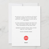 スウィート雪だるまロゴビジネス シーズンカード (裏面)