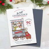 スウィート雪だるま12月バースデーパーティー 招待状